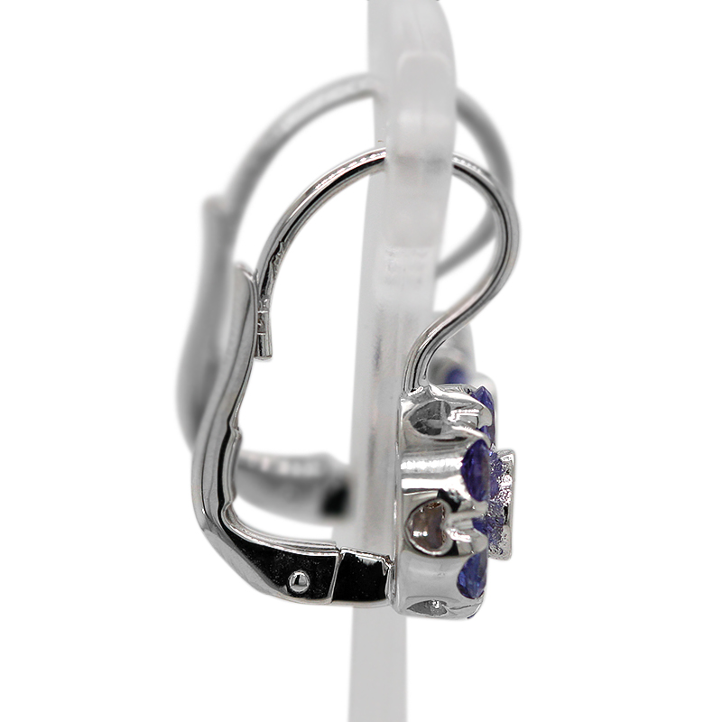Tanzaniet Diamant Oorbellen (E204) - Afbeelding 2