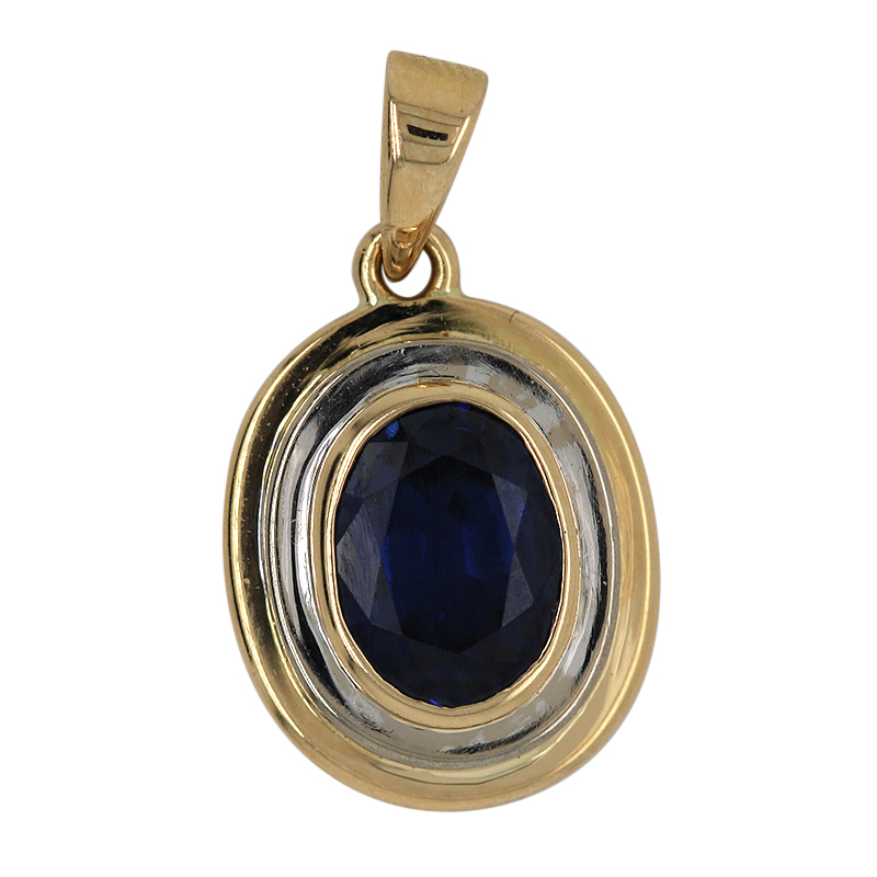 Saffieren Oorbel- en Hangerset (S079) - Afbeelding 2