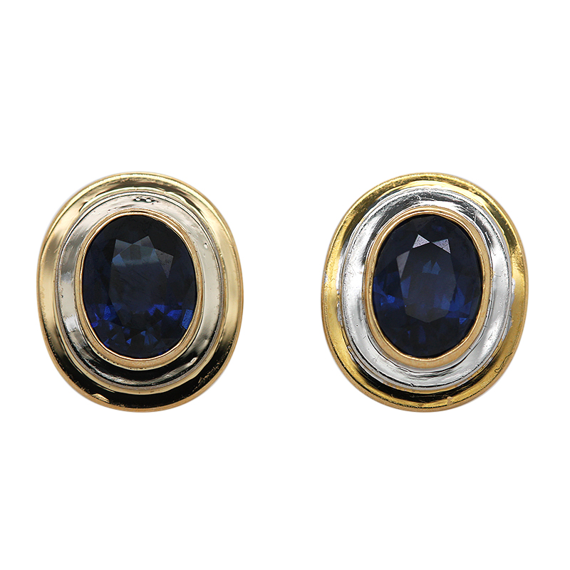 Saffieren Oorbel- en Hangerset (S079) - Afbeelding 5