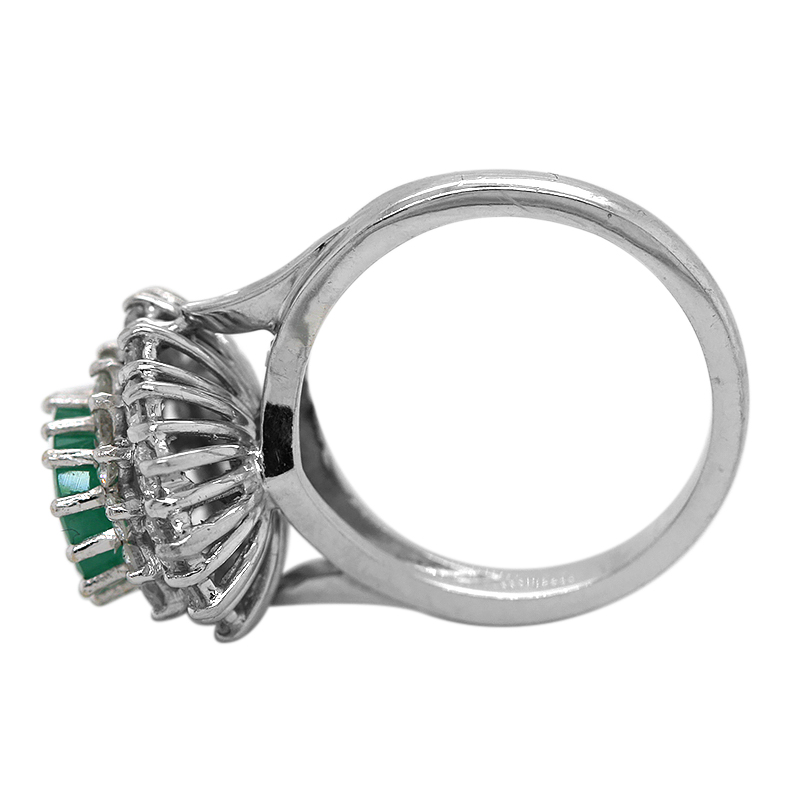 Smaragd Diamanten Ring (R1659) - Afbeelding 6