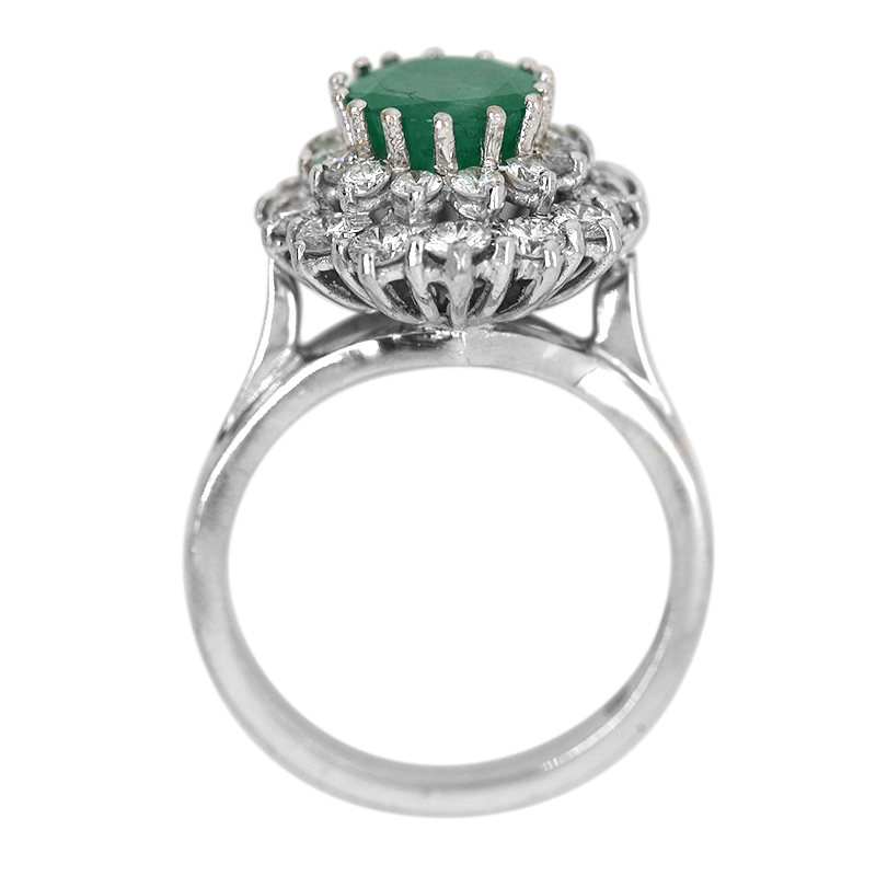Smaragd Diamanten Ring (R1659) - Afbeelding 7