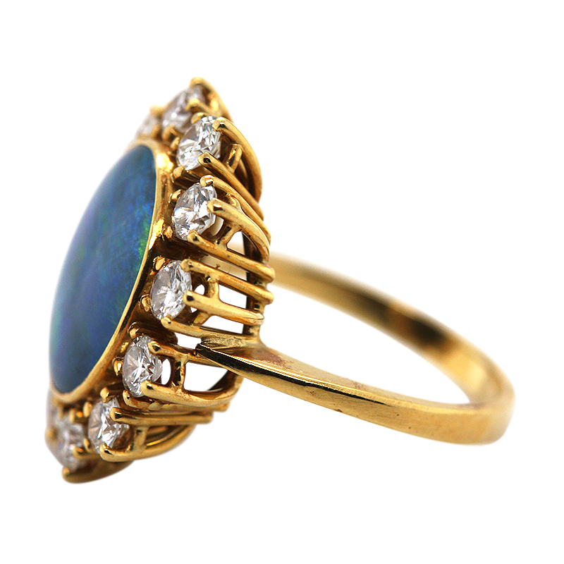 Opaal Diamant Entourage Ring (R1664) - Afbeelding 5