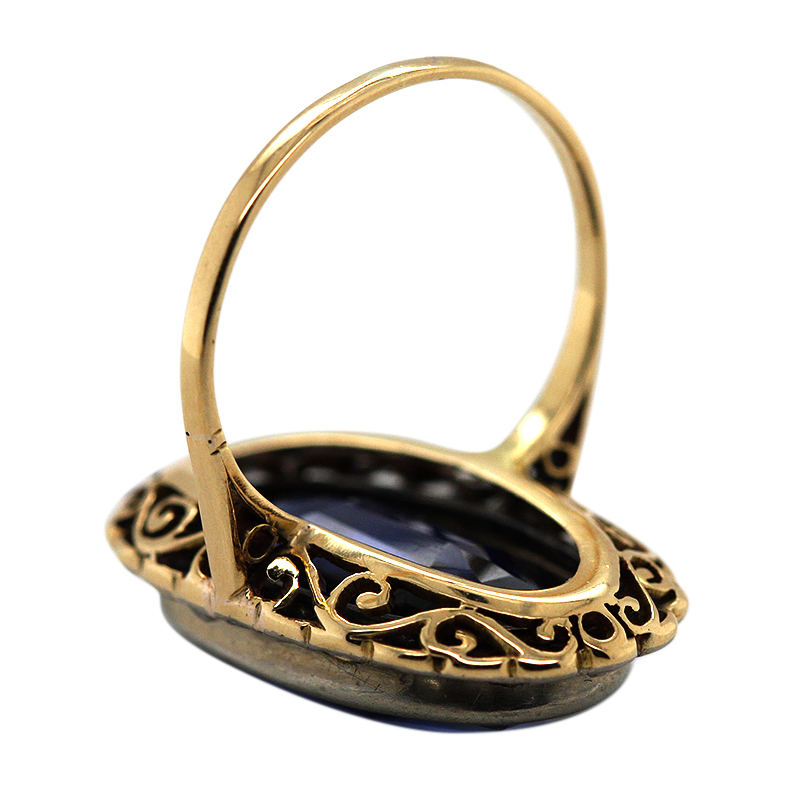 Vintage ‘Lady Di’ Ring (R1665) - Afbeelding 3