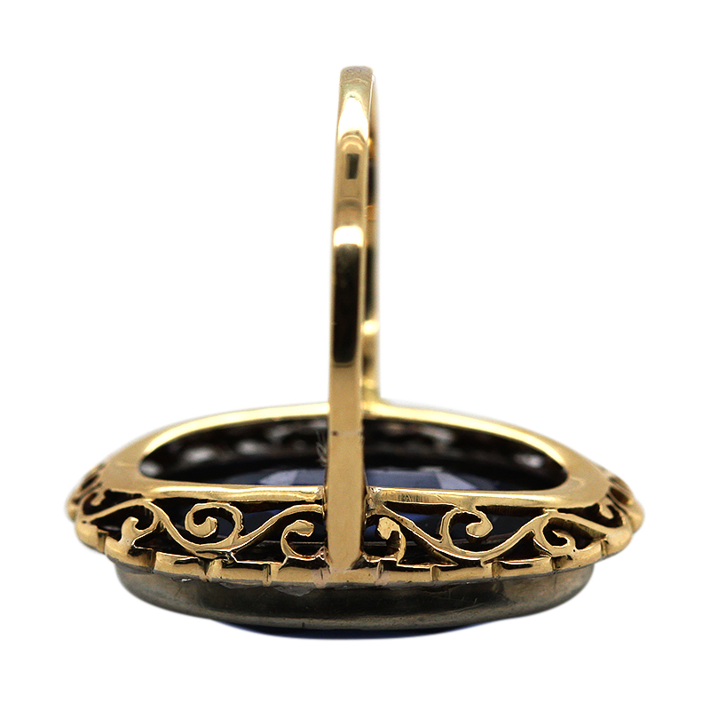 Vintage ‘Lady Di’ Ring (R1665) - Afbeelding 4