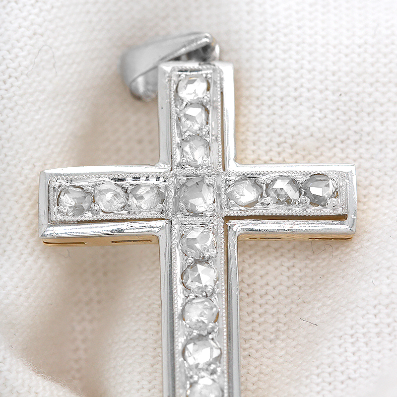 Kruis met diamant Hanger (P159) - Afbeelding 6