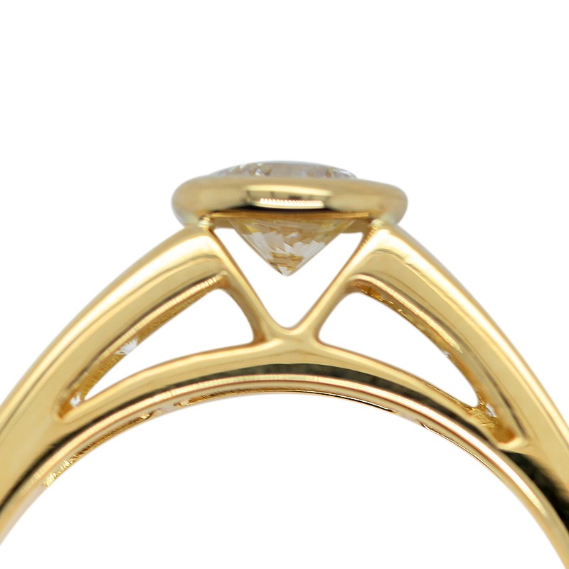 Solitaire met zijstenen (R1681) - Afbeelding 4